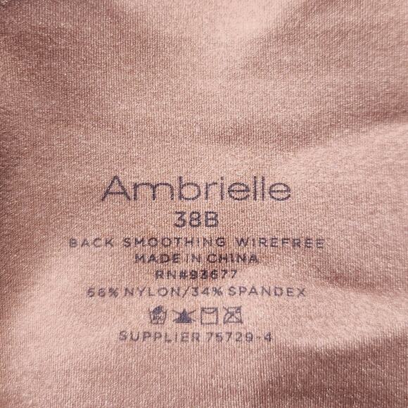 NEW Ambrielle Back Smoothing Wireless Bra 38B Casual Neutral Bra - Picture 5 of 5